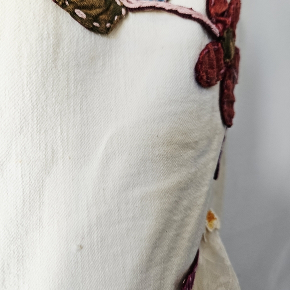 Upcycled Patchwork Lace Maxi Skirt Size 12 Boho Mixed Fabrics Reworked Vintage - Picture 11 of 11